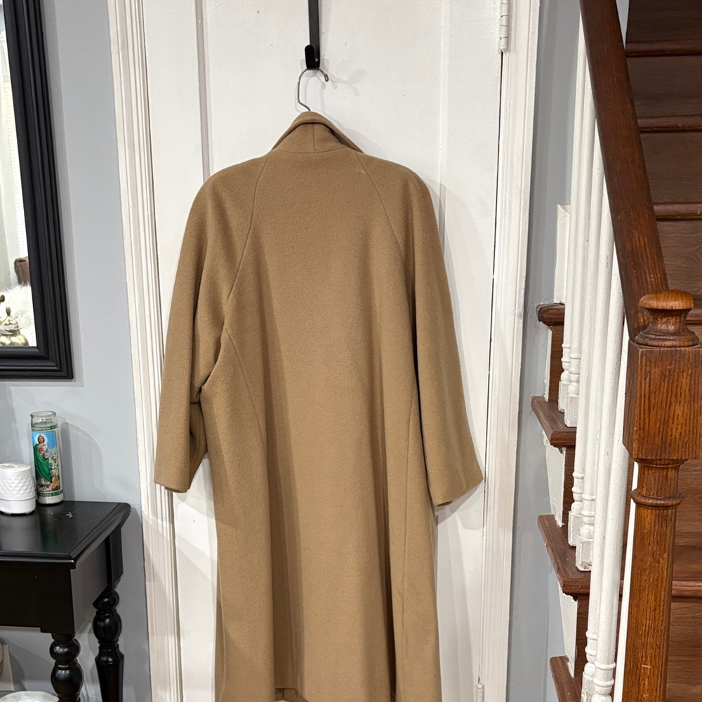 Double-Breasted Tan Overcoat - Picture 2 of 3